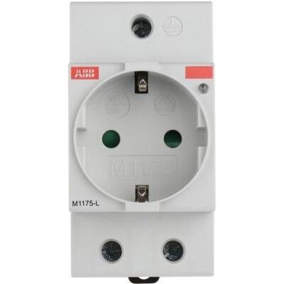 ABB, Steckdose, German Schuko Din Rail Socket with light ABB, Steckdose, German Schuko Din Rail Socket with light