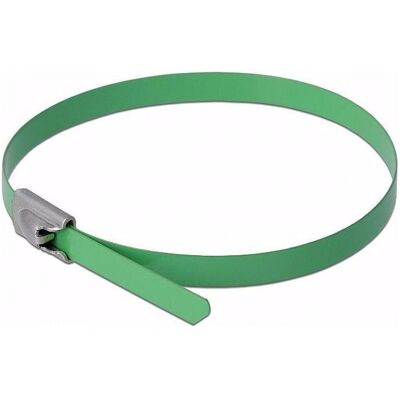 Delock, Kabelbinder, Edelstahlkabelbinder 400x4,6 10 Stk. (Metallkabelbinder, 400 mm, 10 Stk.) Delock, Kabelbinder, Edelstahlkabelbinder 400x4,6 10 Stk. (Metallkabelbinder, 400 mm, 10 Stk.)