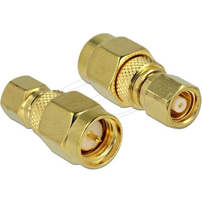 Delock RF-Adapter SMC (M) bis SMA (M), Elektronikkabel + Stecker, Gold Delock RF-Adapter SMC (M) bis SMA (M), Elektronikkabel + Stecker, Gold