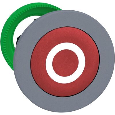 Schneider Electric Drucktaster, Front, Beschriftung O, ZB5FA432C0, Schalter + Taster, Rot, Schwarz, Grau Schneider Electric Drucktaster, Front, Beschriftung O, ZB5FA432C0, Schalter + Taster, Rot, Schwarz, Grau