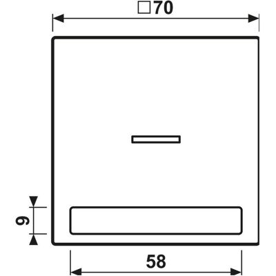 JUNG, Zubehör Schalterprogramm, Kontrollwippe Schalter LS ws glz LS990NAKO5 JUNG, Zubehör Schalterprogramm, Kontrollwippe Schalter LS ws glz LS990NAKO5
