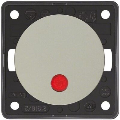 Berker 937522568, Schalter + Taster, Silber Berker 937522568, Schalter + Taster, Silber