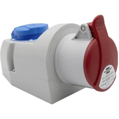 Brennenstuhl Steckdose, Kombi-Wandsteckdose mit CEE 400V/16A und Schutzkontakt Typ F IP44 Brennenstuhl Steckdose, Kombi-Wandsteckdose mit CEE 400V/16A und Schutzkontakt Typ F IP44