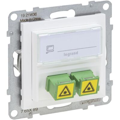 Legrand SEANO SC/APC Monomode Glasfaser-Steckdose - Fiber Optic Socket Legrand SEANO SC/APC Monomode Glasfaser-Steckdose - Fiber Optic Socket