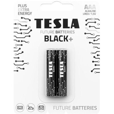 Tesla Batterie Alkali-Batterie R3 (AAA) BLACK+ (2x120) 2 Stück (2 Stk., AAA), Batterien + Akkus Tesla Batterie Alkali-Batterie R3 (AAA) BLACK+ (2x120) 2 Stück (2 Stk., AAA), Batterien + Akkus