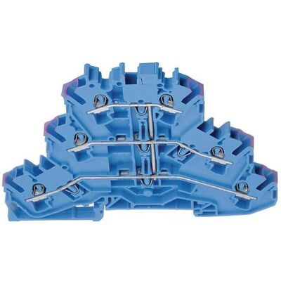Wago Klemmenleiste dreifach 2,5mm2 blau, Elektronikzubehör + Gehäuse, Blau Wago Klemmenleiste dreifach 2,5mm2 blau, Elektronikzubehör + Gehäuse, Blau
