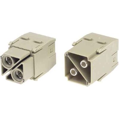 Harting Stiftmodul, Elektronikkabel + Stecker, Silber, Grau Harting Stiftmodul, Elektronikkabel + Stecker, Silber, Grau