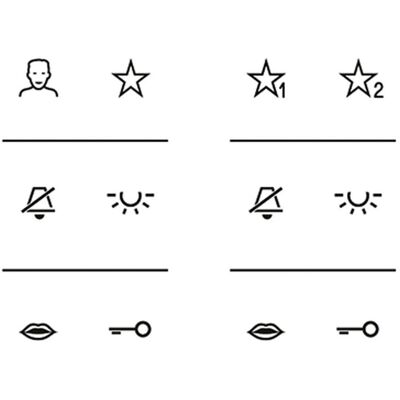 JUNG, Zubehör Schalterprogramm, Schalter-Symbol LS Schalter-Symbol ws SIAV6LS JUNG, Zubehör Schalterprogramm, Schalter-Symbol LS Schalter-Symbol ws SIAV6LS