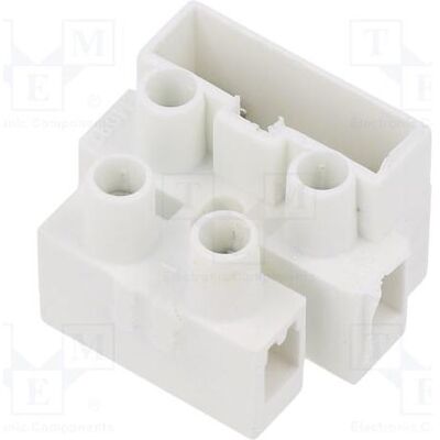 BM Group Steckverbinder: Klemmleiste 450V Schraubklemme vernickelt, Elektronikkabel + Stecker, Weiss BM Group Steckverbinder: Klemmleiste 450V Schraubklemme vernickelt, Elektronikkabel + Stecker, Weiss
