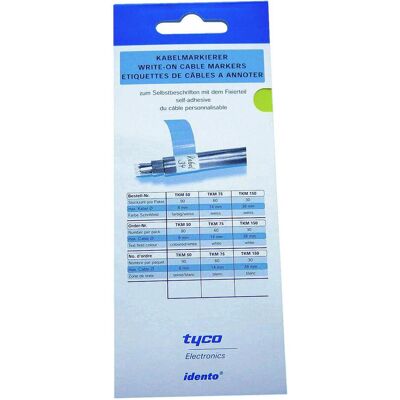 Cimco, Kabelverbindung Zubehör, Kabelmarkierer, Selbstbeschriften, Schriftfeld 25 x 25 mm, L 230 mm, -30°C - 95° Cimco, Kabelverbindung Zubehör, Kabelmarkierer, Selbstbeschriften, Schriftfeld 25 x 25 mm, L 230 mm, -30°C - 95°