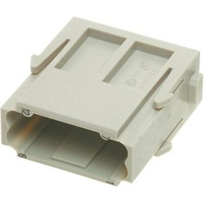 Harting HAN DD Modul 6B, 10B, 16B, 24Bfür 12 Crimpbuchsenmax 2,5mm2, Stiftteil, Elektronikkabel + Stecker, Grau Harting HAN DD Modul 6B, 10B, 16B, 24Bfür 12 Crimpbuchsenmax 2,5mm2, Stiftteil, Elektronikkabel + Stecker, Grau