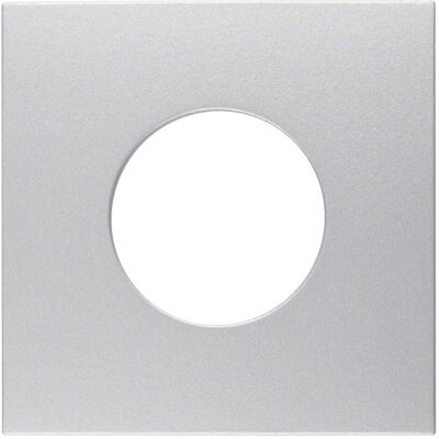 Berker, Zubehör Schalterprogramm, Zentralstück für Drucktaster und Lichtsignal E10 B.7 alu, matt Berker, Zubehör Schalterprogramm, Zentralstück für Drucktaster und Lichtsignal E10 B.7 alu, matt