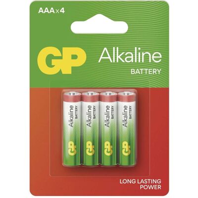 GP Batteries 4 GP Batterien Long Lasting Power Mignon AAA 1,5 V (4 Stk., AAA), Batterien + Akkus GP Batteries 4 GP Batterien Long Lasting Power Mignon AAA 1,5 V (4 Stk., AAA), Batterien + Akkus