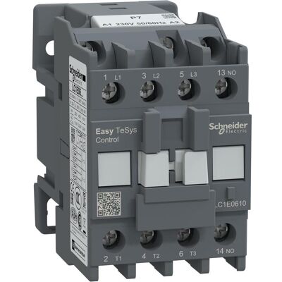 Schneider Easy TeSys Leistungsschütz 3P 6A 1NO 230V AC 50/60Hz LC1E0610P7, Relais Schneider Easy TeSys Leistungsschütz 3P 6A 1NO 230V AC 50/60Hz LC1E0610P7, Relais