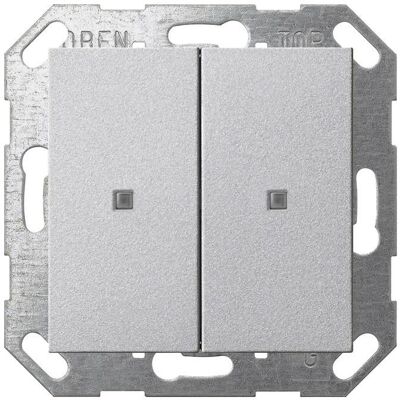 GIRA 517326 Aluminium KNX Taster Wippe 2f System - Schalter GIRA 517326 Aluminium KNX Taster Wippe 2f System - Schalter