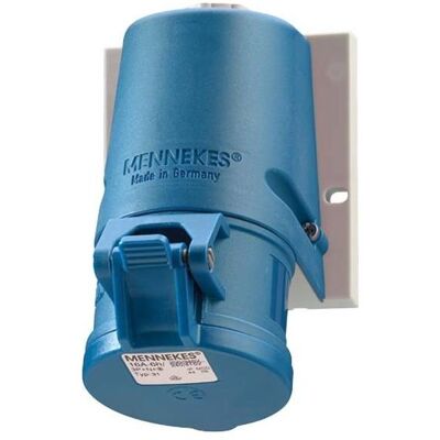 Mennekes 1347 Wanddose TwinCONTACT 32A, 4p, 9h, 230V, IP44 Mennekes 1347 Wanddose TwinCONTACT 32A, 4p, 9h, 230V, IP44