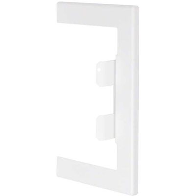 Hager, Leitungsführung Zubehör, TEH BRS85130W9016 Wandanschlussblende zu BR/S 83x130mm Oberteil 80mm aus Stahlbl Hager, Leitungsführung Zubehör, TEH BRS85130W9016 Wandanschlussblende zu BR/S 83x130mm Oberteil 80mm aus Stahlbl