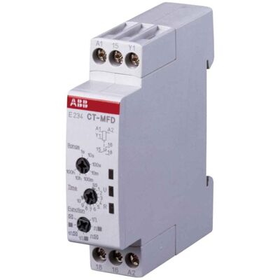 ABB Zeitrelais - 24-240 V AC/DC, SPDT, 0.05s-100h ABB Zeitrelais - 24-240 V AC/DC, SPDT, 0.05s-100h
