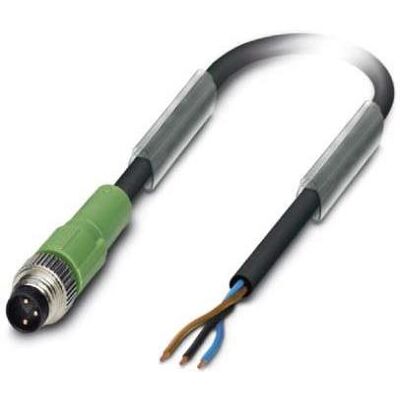 Phoenix Contact Sensorleitung Stecker PUR 5m M8 3-polig, Elektronikkabel + Stecker, Schwarz Phoenix Contact Sensorleitung Stecker PUR 5m M8 3-polig, Elektronikkabel + Stecker, Schwarz