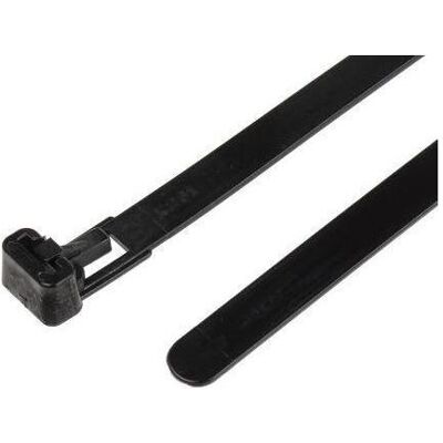 RS PRO, Kabelbinder, Cable Tie 250x7.6 Black releasable (Kunststoffkabelbinder, 250 mm, 100 Stk.) RS PRO, Kabelbinder, Cable Tie 250x7.6 Black releasable (Kunststoffkabelbinder, 250 mm, 100 Stk.)