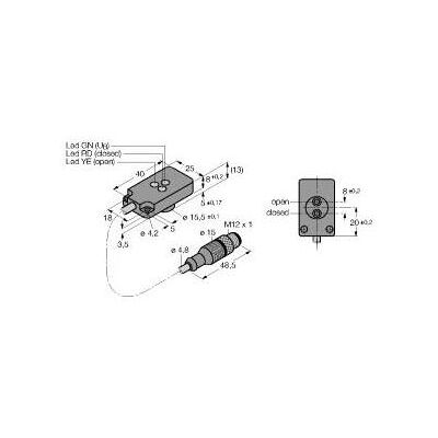 Turck Sensor (0.20 m), Stromkabel Turck Sensor (0.20 m), Stromkabel