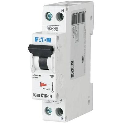 Eaton 279160 Leitungsschutzschalter - 20A, 1-polig+N, Kurve C, 6kA Eaton 279160 Leitungsschutzschalter - 20A, 1-polig+N, Kurve C, 6kA