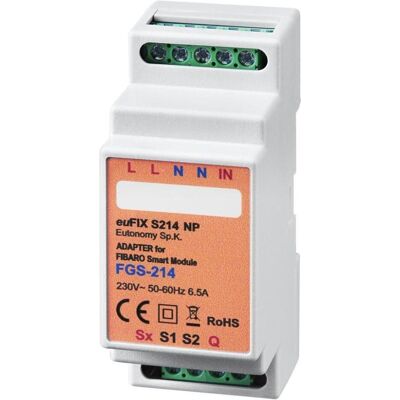 Eutonomy, Aktor, euFIX/Adapter DIN for Fibaro FGS-214 Smart Module (Dimmaktor) Eutonomy, Aktor, euFIX/Adapter DIN for Fibaro FGS-214 Smart Module (Dimmaktor)