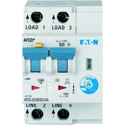 Eaton, Schutzschalter, Brandschutzschalter, 2p, B, 20 A, 30 mA, MB-300170 Eaton, Schutzschalter, Brandschutzschalter, 2p, B, 20 A, 30 mA, MB-300170