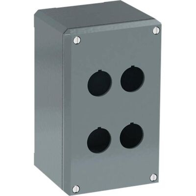ABB 080sp4 Gehäuse - Metall Grau mit 4 Löchern ABB 080sp4 Gehäuse - Metall Grau mit 4 Löchern