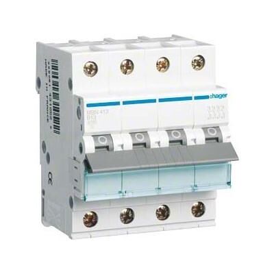 Hager, Schutzschalter, HAG MBN413 B13 Einbauautomat 4p Hager, Schutzschalter, HAG MBN413 B13 Einbauautomat 4p