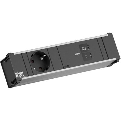 Bachmann, Steckdosenleiste, CONI 1xCEE7/3 1xUSB C/C 100W 0,2m (1x, CEE 7/3, USB-C) Bachmann, Steckdosenleiste, CONI 1xCEE7/3 1xUSB C/C 100W 0,2m (1x, CEE 7/3, USB-C)