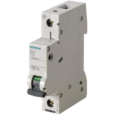 Siemens Modell 5SL4115-7 Leitungsschutzschalter - 1-polig, C, 1,6A - Typ: Siemens 5SL4115-7 Siemens Modell 5SL4115-7 Leitungsschutzschalter - 1-polig, C, 1,6A - Typ: Siemens 5SL4115-7