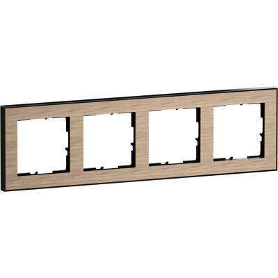 Legrand, Zubehör Schalterprogramm, Seano+ 4-fach Rahmen mit Echtmaterialoberfläche Legrand, Zubehör Schalterprogramm, Seano+ 4-fach Rahmen mit Echtmaterialoberfläche