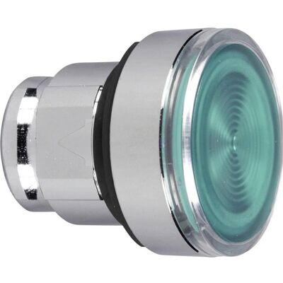 Schneider Electric Striated Lens Ill. P.B He, Schalter + Taster, Grün, Silber Schneider Electric Striated Lens Ill. P.B He, Schalter + Taster, Grün, Silber