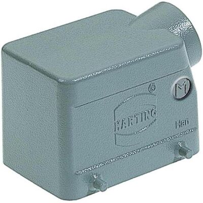 Harting Kabelverschraubung 32A für 2 Schliessbügel mit 25mm Gewinde, Elektronikkabel + Stecker, Grau Harting Kabelverschraubung 32A für 2 Schliessbügel mit 25mm Gewinde, Elektronikkabel + Stecker, Grau