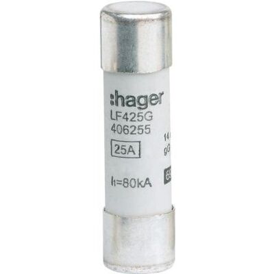 Hager, Sicherung, HAG LF425G Sicherung 14x51 gG 25A (25 A) Hager, Sicherung, HAG LF425G Sicherung 14x51 gG 25A (25 A)