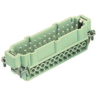 Harting HART Stifteinsatz Han E 24 09330242601 Schraubanschluss 1 (09330242601), Elektronikkabel + Stecker, Grau Harting HART Stifteinsatz Han E 24 09330242601 Schraubanschluss 1 (09330242601), Elektronikkabel + Stecker, Grau