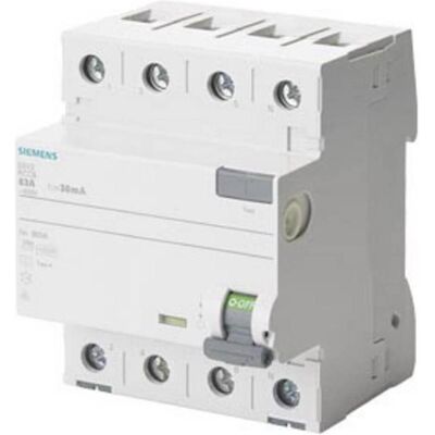 Siemens 5SV3342-6KK03 - FI-Schutzschalter - 25A, 30mA, 400V Siemens 5SV3342-6KK03 - FI-Schutzschalter - 25A, 30mA, 400V