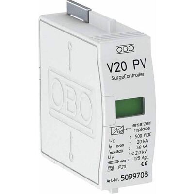 OBO Bettermann V20-C 0-500PV Überspannungsschutz - PV-Schutzgerät OBO Bettermann V20-C 0-500PV Überspannungsschutz - PV-Schutzgerät