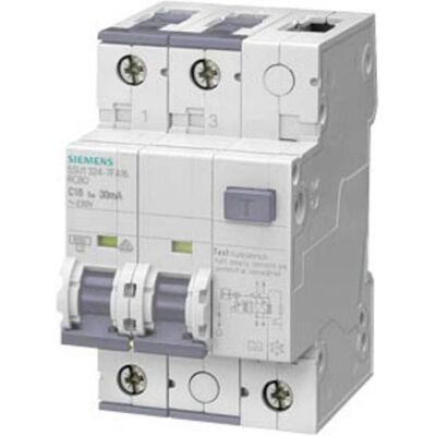 Siemens Schutzschalter, FI/LSSchalter kA 2P Typ A 30 mA CChar A Un AC Siemens Schutzschalter, FI/LSSchalter kA 2P Typ A 30 mA CChar A Un AC