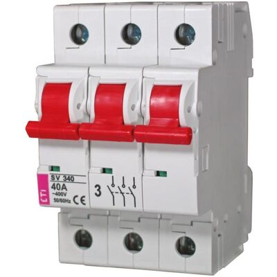 Eti, Systemstromversorgung, Polam Modularer Lasttrennschalter SV340 3P 40A - 002423323 Eti, Systemstromversorgung, Polam Modularer Lasttrennschalter SV340 3P 40A - 002423323