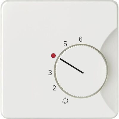 Siemens Zubehör Schalterprogramm, Drehknopf Raumtemp DELTAstyle ti-ws glz 5TC9256 Siemens Zubehör Schalterprogramm, Drehknopf Raumtemp DELTAstyle ti-ws glz 5TC9256