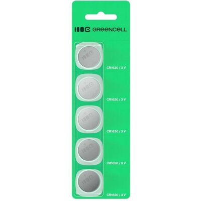 GreenCell Charger Green cell Baterijas Green Cell Blister 5x Lithium Battery CR1620 (5 Stk., CR1620, 70 mAh), Batterien + Akkus GreenCell Charger Green cell Baterijas Green Cell Blister 5x Lithium Battery CR1620 (5 Stk., CR1620, 70 mAh), Batterien + Akkus