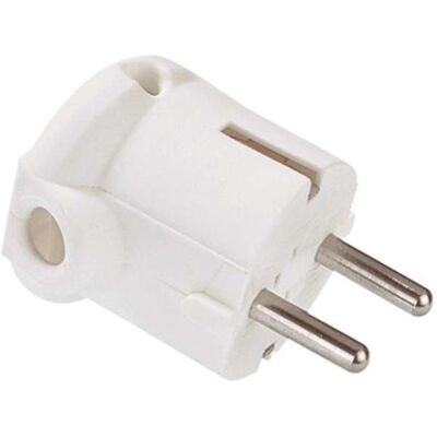 Bachmann Schutzkont.-Winkelstecker, Elektronikkabel + Stecker, Weiss Bachmann Schutzkont.-Winkelstecker, Elektronikkabel + Stecker, Weiss