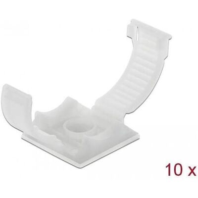 Delock, Kabelhalter, Kabelhalter Natural (Packung mit 10) Delock, Kabelhalter, Kabelhalter Natural (Packung mit 10)