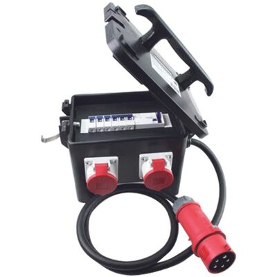 Bachmann, Systemstromversorgung, Vollgummiverteiler 32A 3Ph 1x16A5p400V 1x32A5p400V (CEE 16/5, CEE 32/5, CEE 7/3) Bachmann, Systemstromversorgung, Vollgummiverteiler 32A 3Ph 1x16A5p400V 1x32A5p400V (CEE 16/5, CEE 32/5, CEE 7/3)