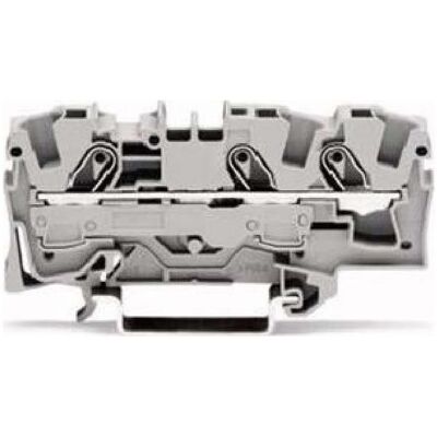 Wago DIN-Schienenklemme 3 x 6 mm2 grau, Elektronikzubehör + Gehäuse, Grau Wago DIN-Schienenklemme 3 x 6 mm2 grau, Elektronikzubehör + Gehäuse, Grau