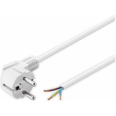 Goobay Schutzkontaktkabel abgewinkelt zum Konfektionieren, 5 m, Weiss (5 m), Stromkabel, Weiss Goobay Schutzkontaktkabel abgewinkelt zum Konfektionieren, 5 m, Weiss (5 m), Stromkabel, Weiss