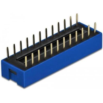Delock DIP-Schiebeschalter 12-stellig 2,54 mm blau, Kondensator Delock DIP-Schiebeschalter 12-stellig 2,54 mm blau, Kondensator