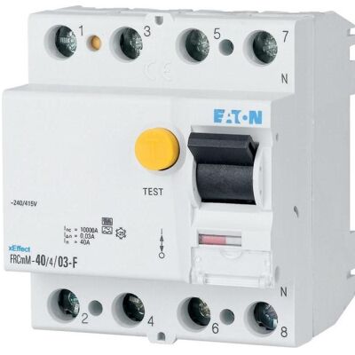 Eaton Schutzschalter - FI-Schalter 63A, 4p, 100mA - IP20 Eaton Schutzschalter - FI-Schalter 63A, 4p, 100mA - IP20
